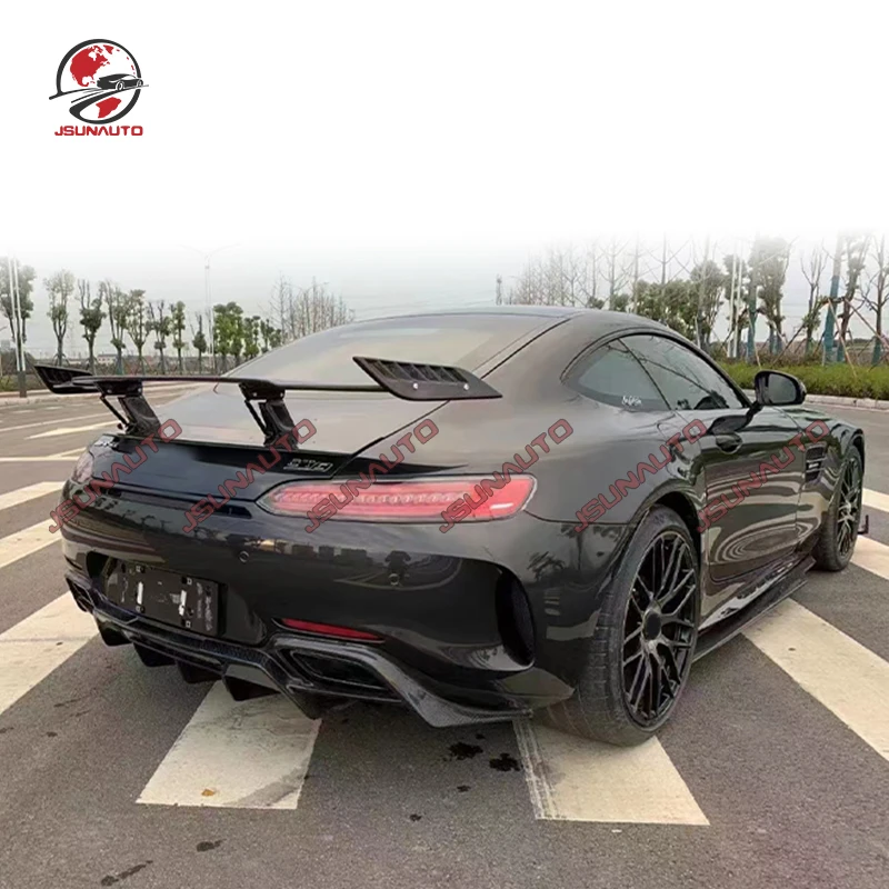 Suitable For AM-G GT GTS Facelift Refit RT Style Carbon Rear Spoiler Wing For C190 Benz GTC Back Rear Wing Diffuser