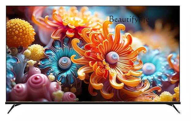 

New borderless 100-inch TV network voice high definition LCD full large screen