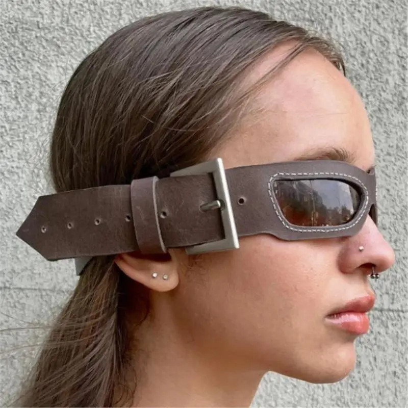 Vintage Goggles Gothic Eyewear for Men Women Cosplay Glasses Adjustable Windproof Fashion Punk Glasses