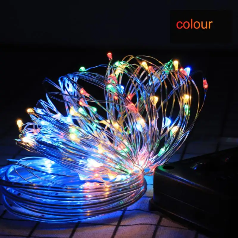 

12/20M USB LED String Lights Copper Silver Wire Garland Light Waterproof Fairy Lights For Christmas Wedding Party Decoration