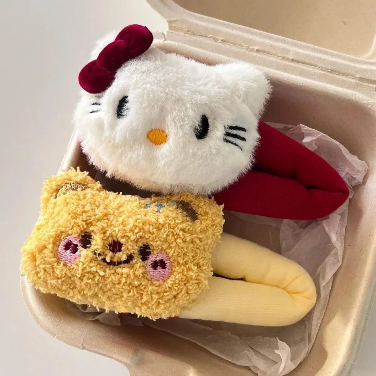 

New women's fall/winter cute red bow cat buttery bear BB hairpin hairband sweet girl side-parted headband