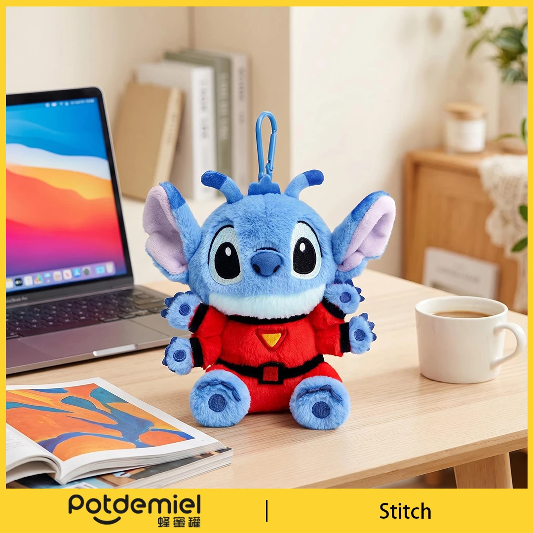 Potdemiel Disney Stitch Plush Toy Keychain Stuffed Doll Bag Pendant Backpack Ornament Keyring Purse Handbag Gift Kids Adults - view 2