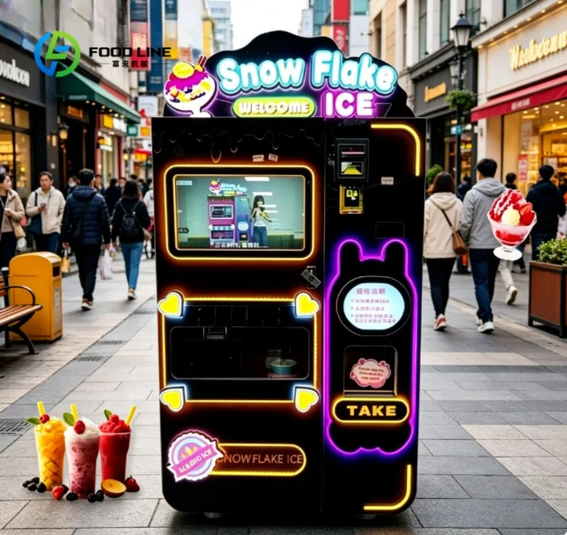 Automatic Slushie Vending Machine High Efficiency Smoothie Maker Commercial Equipment for Retail Stores