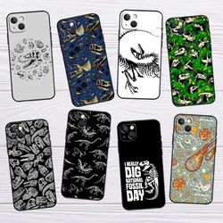 Dinosaur Fossil Paleontology Phone Case For iPhone 16 12 15 14 11 Pro Max XS X XR Plus Phone Case For iPhone 16 13 Pro Max