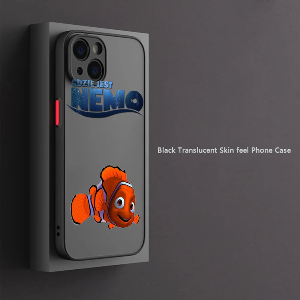 حافظة لهاتف Redmi 9A 9i Note 10 9 8 T 14C 10a 10c 9c 9t 9s 10s Xiaomi 14 Pro 10T العثور على نمط نيمو غطاء أسود شفاف #5