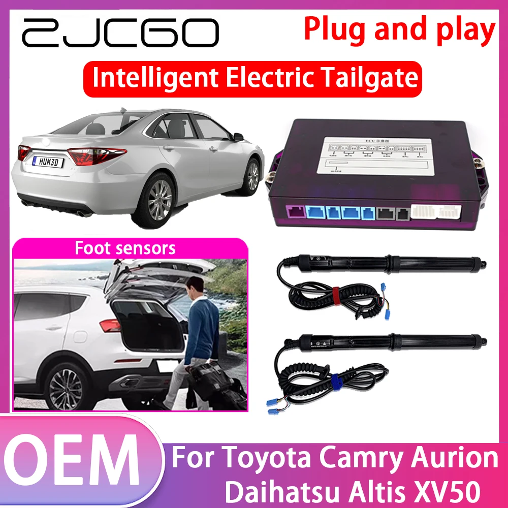 ZJCGO Electric Tailgate Lift Drive Trunk Opening Tail Gate Lift Soft Close Car Door For Toyota Camry Aurion Daihatsu Altis XV50