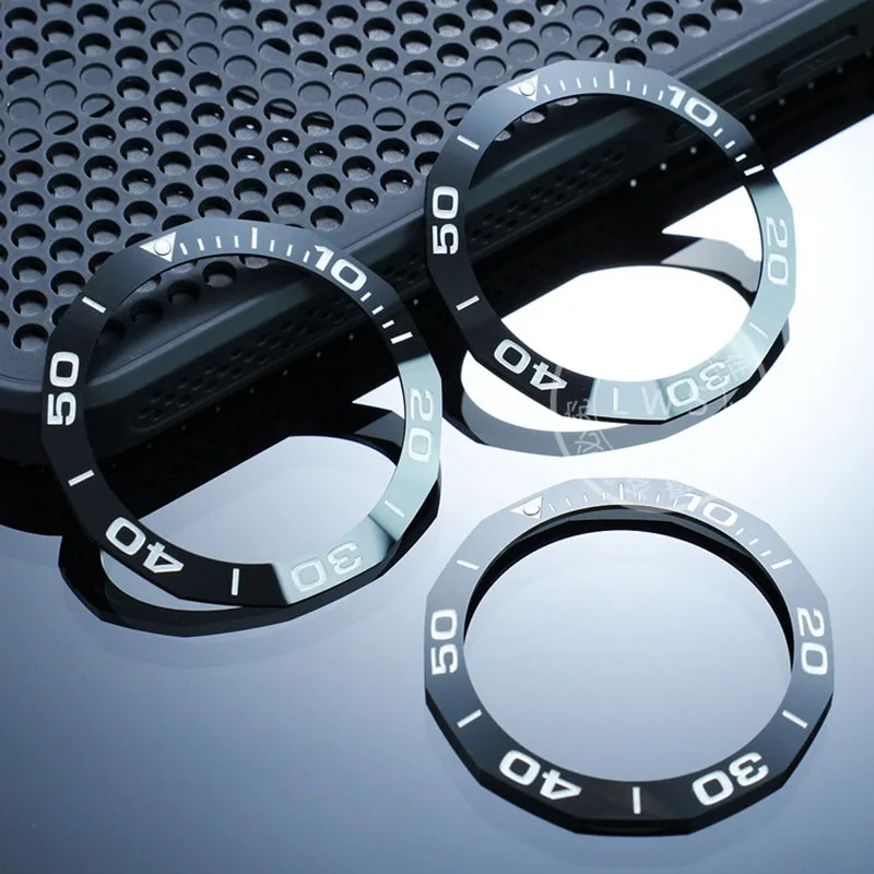 

For TAG Heuer's WAY201 Series Diving Watch Band 43mm Bezel Scale Ring Dial Ceramic Ring Outer Ring Watch Accessories