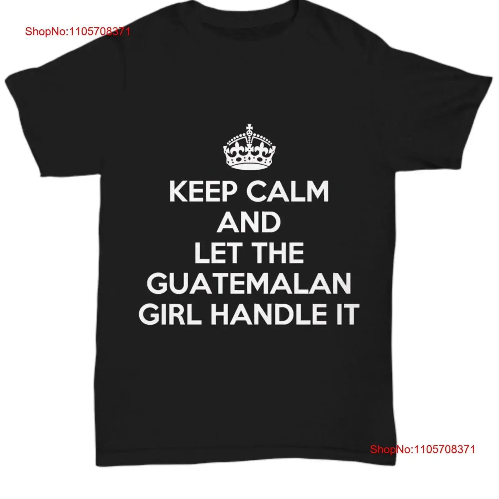 Guatemalan T Shirt keep calm and let the girl handle it guatemala coffee unique gift for vintage Washed Top For Everyday Wear