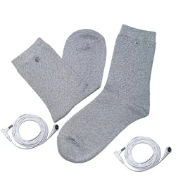 Calcetines conductores a tierra de plata pura 22% para zapatos, 5 pares