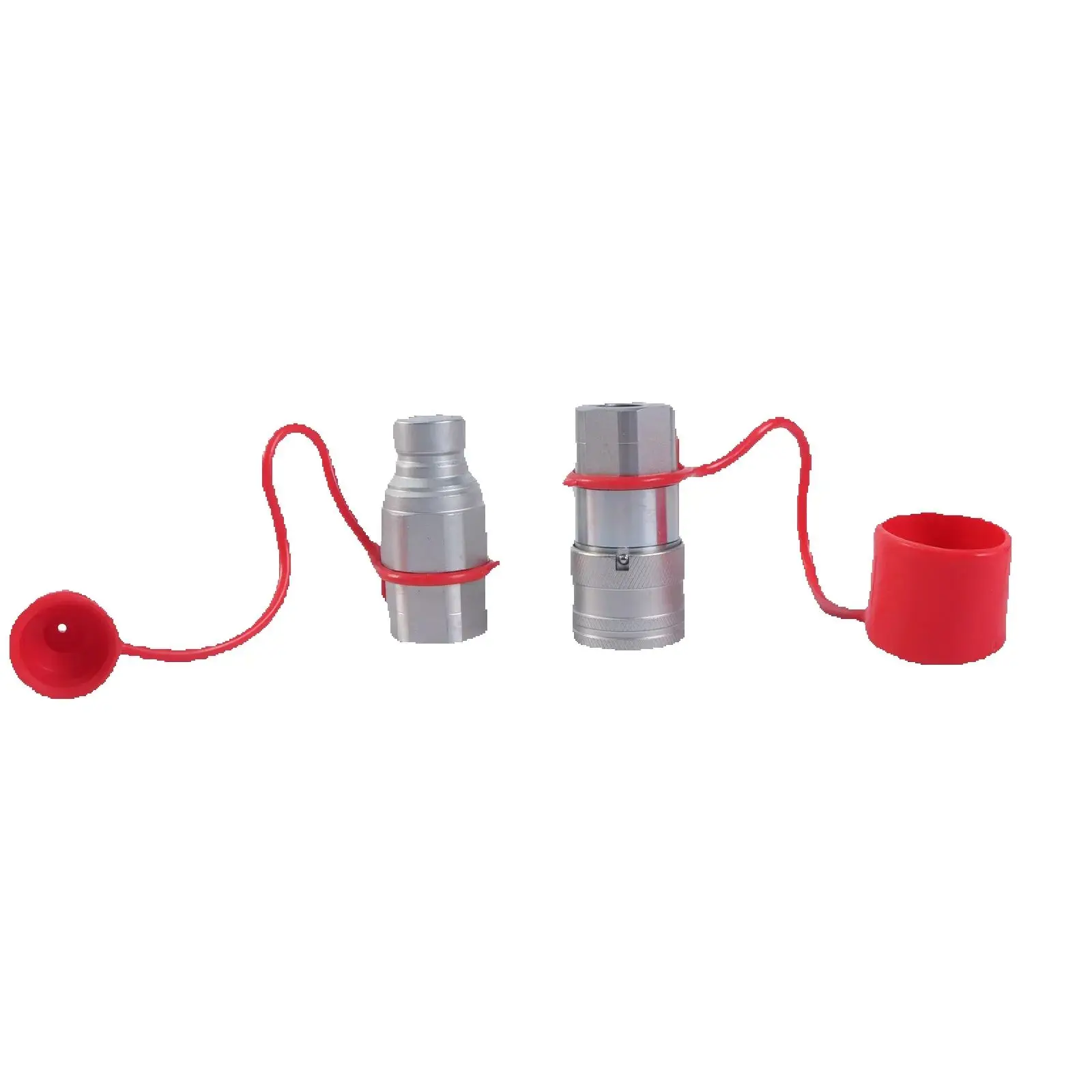 

R12 A Quick Coupler Set 1/2 Inch NPT Flat Face for Bobcat Skid Steer Hydraulic Systems