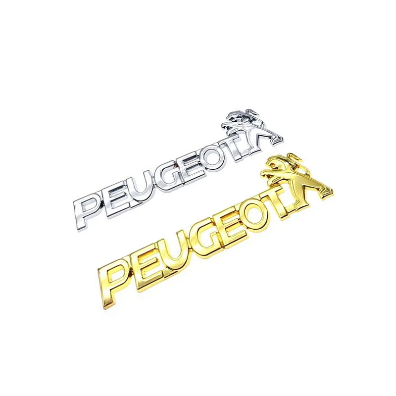 

Alloy Car Rear Trunk Emblem Modified StickerFor Peugeot 3008 308 2008 208 408 4008 GT 5008 307 508 207 301 Letter Decoration
