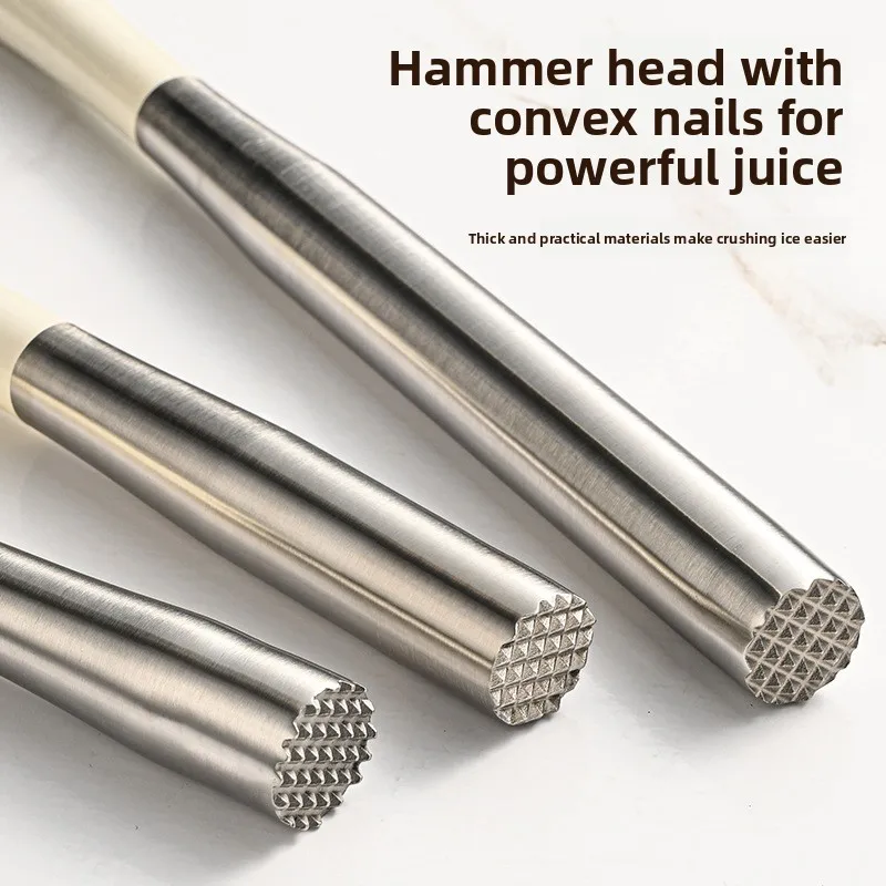 2026 Stainless Steel Fruit Muddler Household Commercial Ice & Lemon Juice Crushing Stick