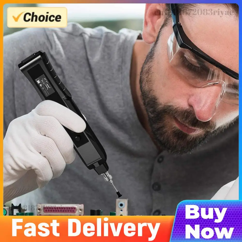 Electric Rechargeable Vacuum Pickup Tool Anti Static Suction Picker Up Hand Tool for IC Component Placement and SMD Chip Rework