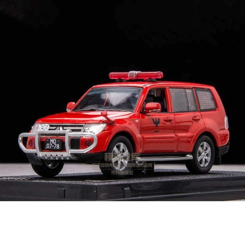 Pajero-Feuerwehrauto-LKW im Maßstab 1:43, Simulationsmodell, Metalldruckguss und Spielzeug für Fans für Erwachsene, Sammlung, Souvenir, Sammlerstück, Geschenk