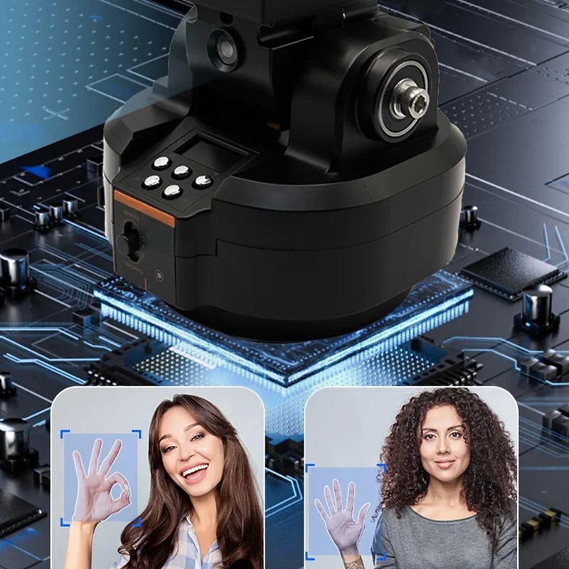 YT-2000 AI Smart Face Following Motorized Rotating Panoramic Head Tripod Stabilizer For Phones Cameras Live Broadcast