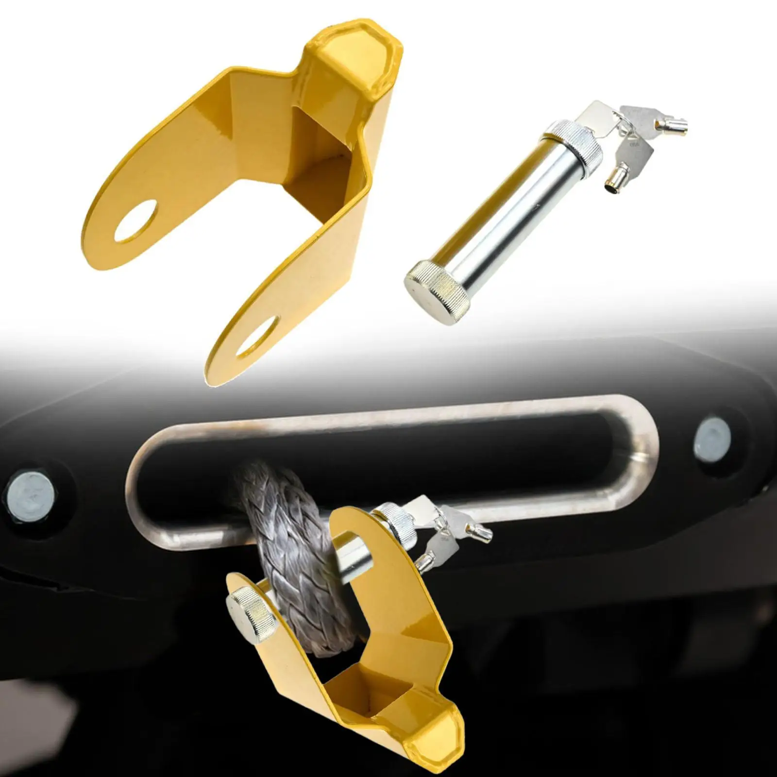 

Locking Trailer Hitch Pin Metal Rear Coupler Lock for Truck RV Boat Secure Anti Theft Trailer Use