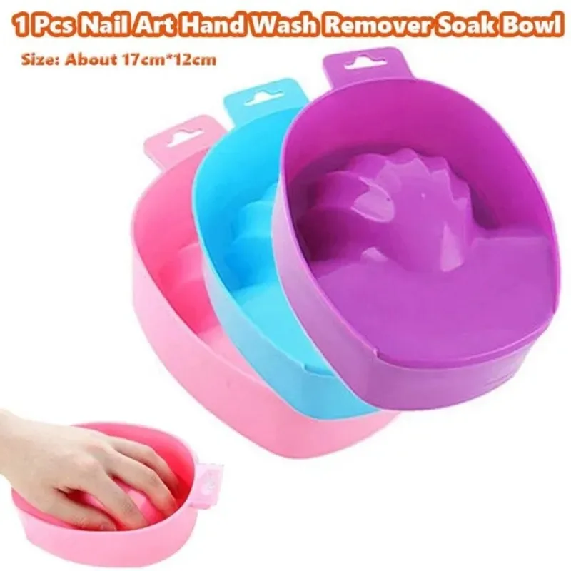 1 Pc Nail Art Hand Wash Remover Soak Bowl DIY Salon Nail Care Hand Spa Bowl Manicure Tools