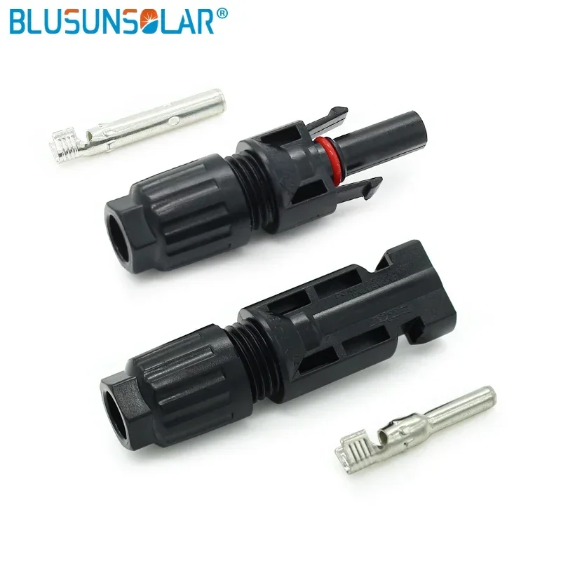 Pair of Solar Connector Plug Cable Connectors (male and female) for Solar Panels and Photovoltaic Systems