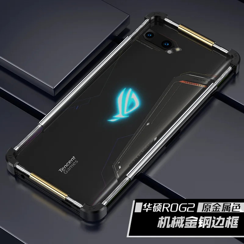 Original Metal Bumper Phone Case For Asus Rog Phone 6 5 5s Pro 3 2 Aluminium Frame Protective Cover Fashion Shell  Zenfone 8