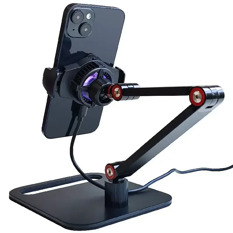 Mobile phone radiator, cooler, semiconductor refrigeration ultra-quiet back clip, integrated bracket