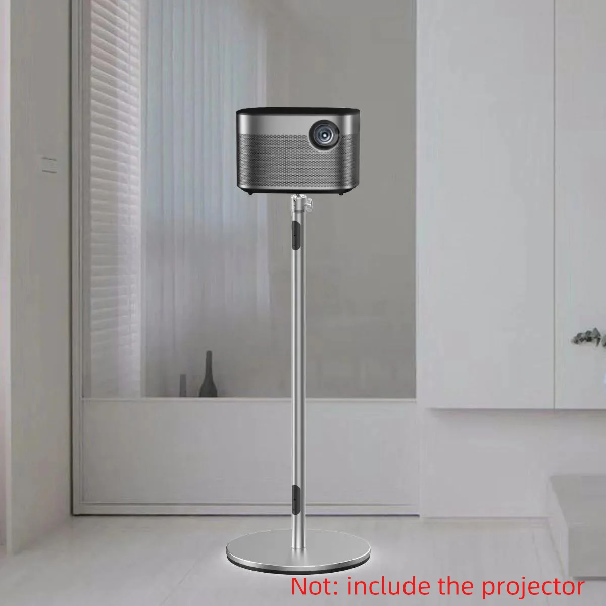 Yinzam Universal Projector Floor Stand with 1/4 Inch Gimbal 5 KGS Loading Ability Aluminium Alloy 360 Rotate Projector Bracket