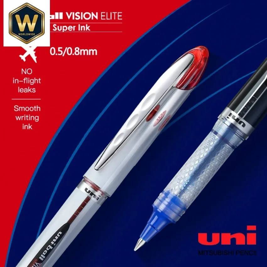 UNI High Tech Straight Liquid Gel Pen 0.5/0.8 Space Pressure Resistant UB-205/200 - Business Signature & Student Exam Stationery