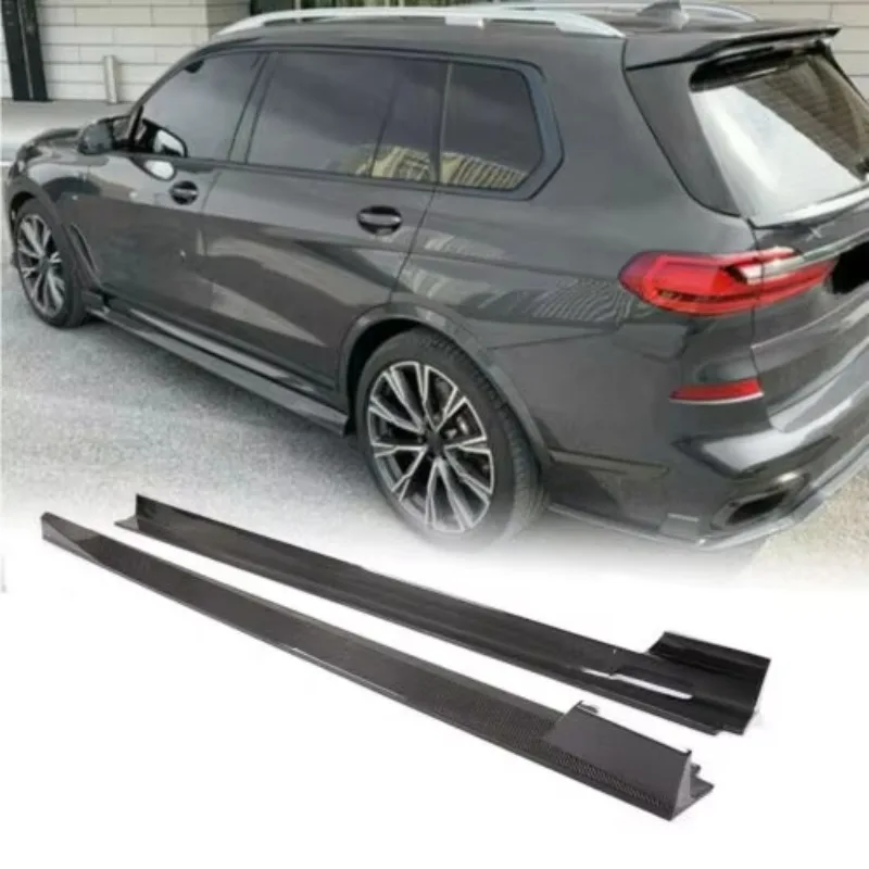 Carbon Fiber X7 G07 Side Skirts Extension For BMW X7 M50i M-Sport Utility 4-Door 2020 2021