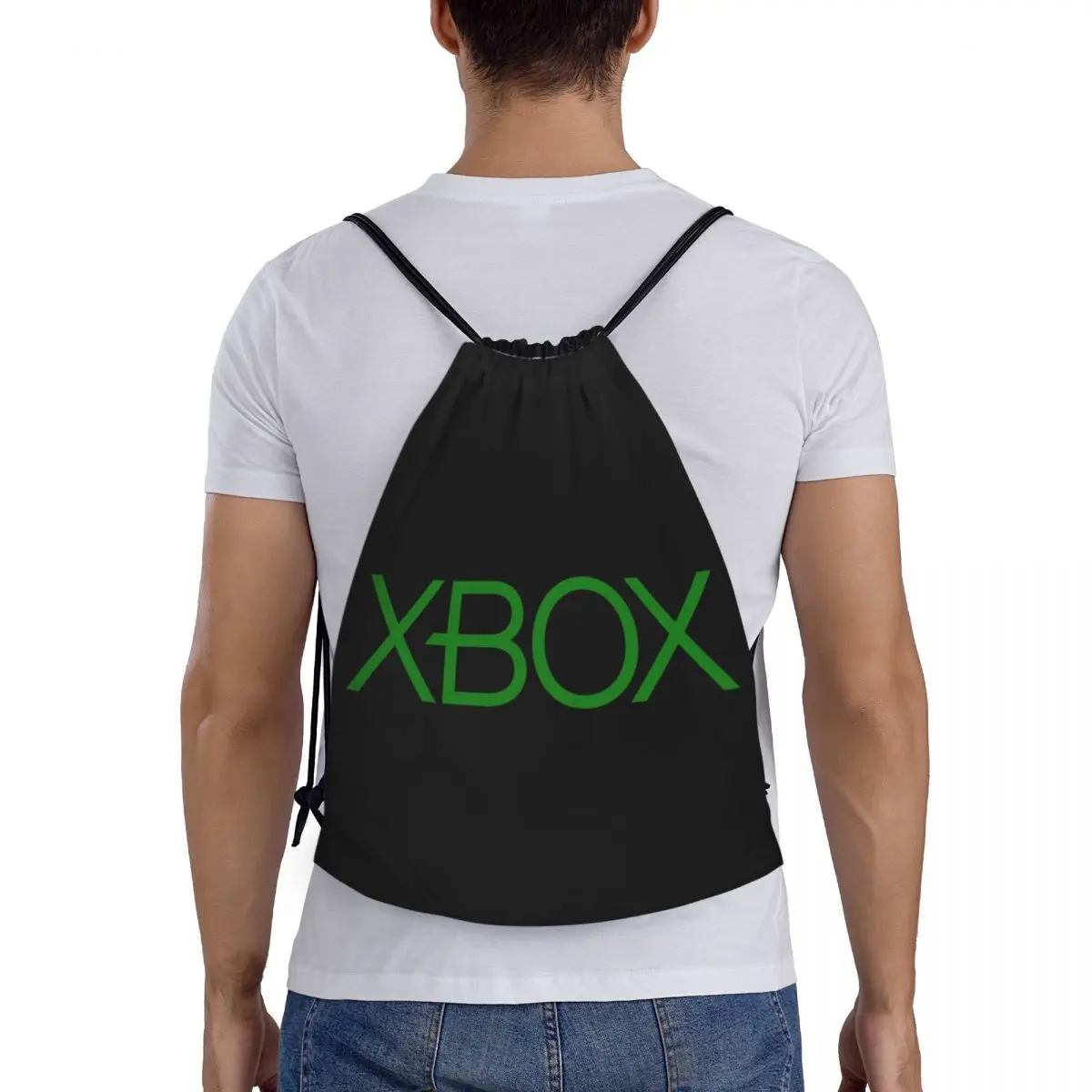 Classic Xboxs Logo Drawstring Bags Women Men Foldable Gym Sports Sackpack Game Gamer Gifts Training Backpacks