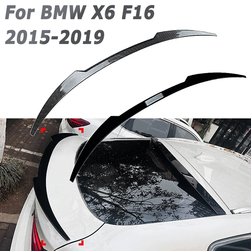 

Car Rear Mid Spoiler for BMW X6 F16 2015-2019 Rear Trunk Boot Top Tail Wing Auto Aftermarket Parts