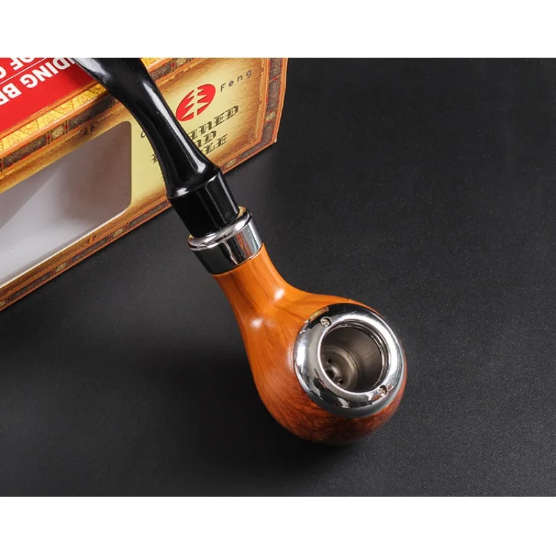 Washable Reusable Smoke Filter Hot Sale Portable Smoke Pipe Cleanable Healthy Tobacco Pipe Old Style Resin Smoking Accessories view 2
