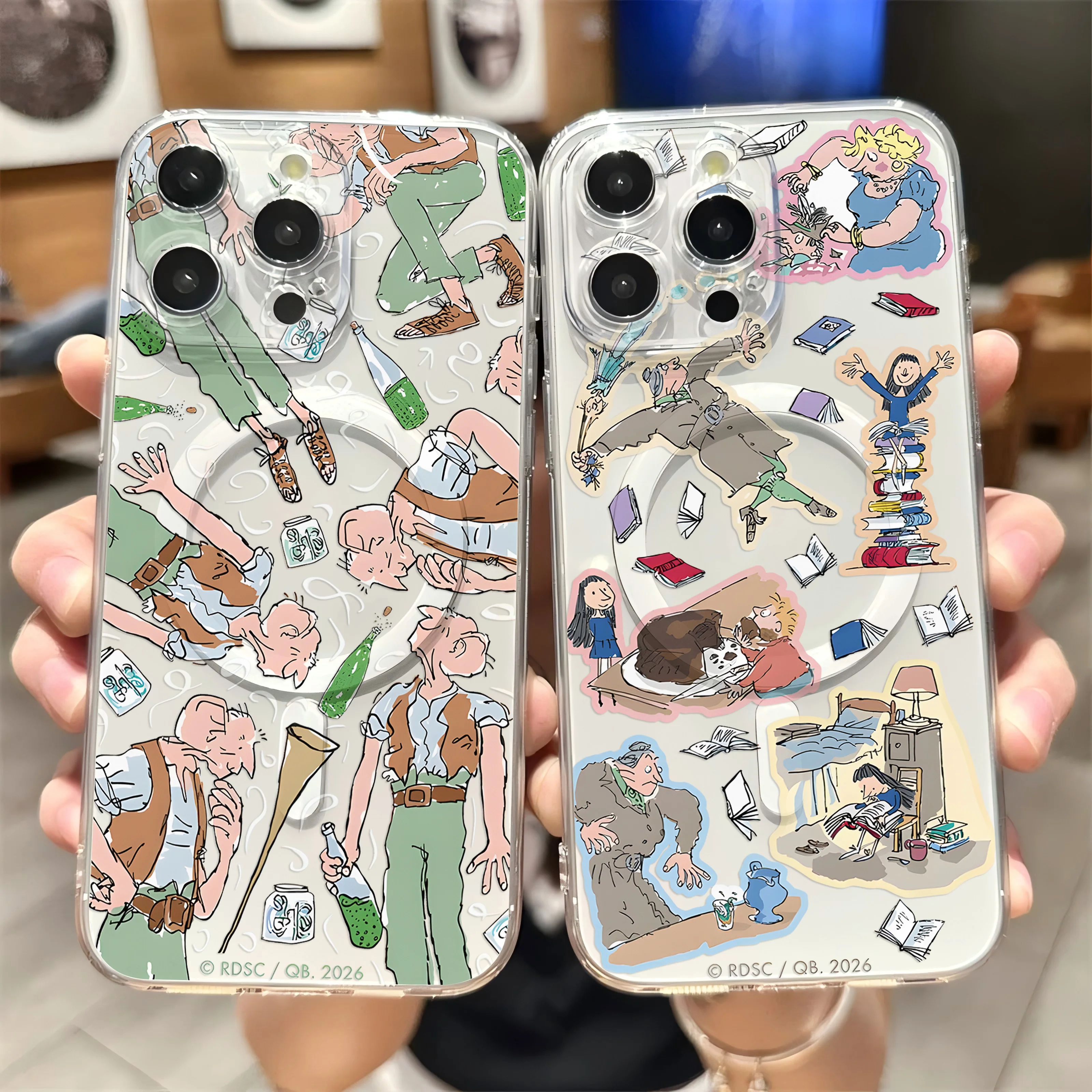 Cartoon Roalds Dahls New Magnetic Phone Case For Samsung Galaxy S25 S24 S23 S22 S21 S20 FE Edge Plus Ultra 5G Soft Clear Cover