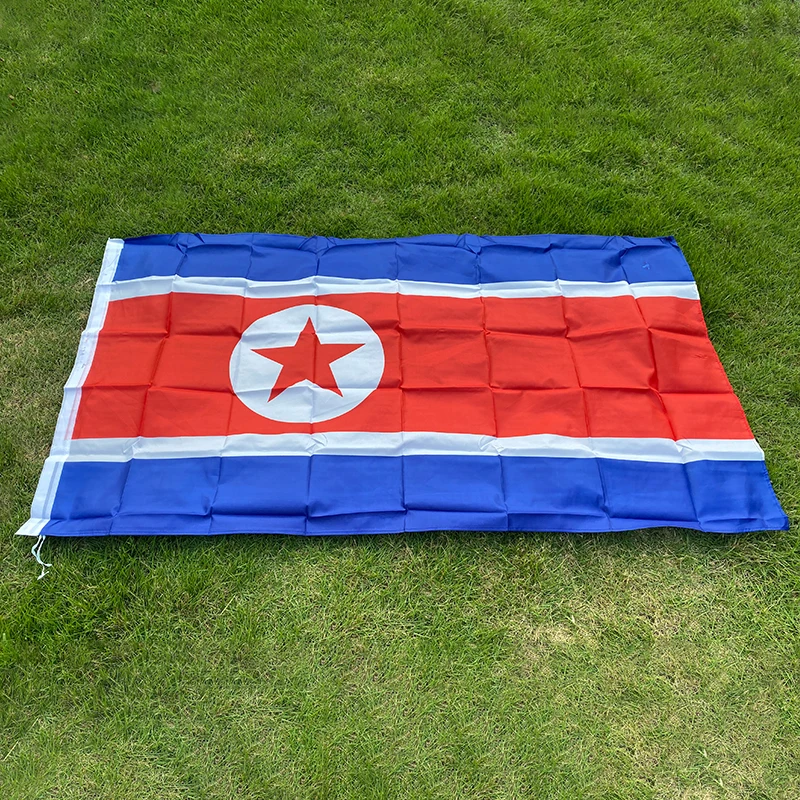 aerlxemrbrae flag  90*150cm  Democratic People's Republic of Korea flag polyester flags big banners north korea flag