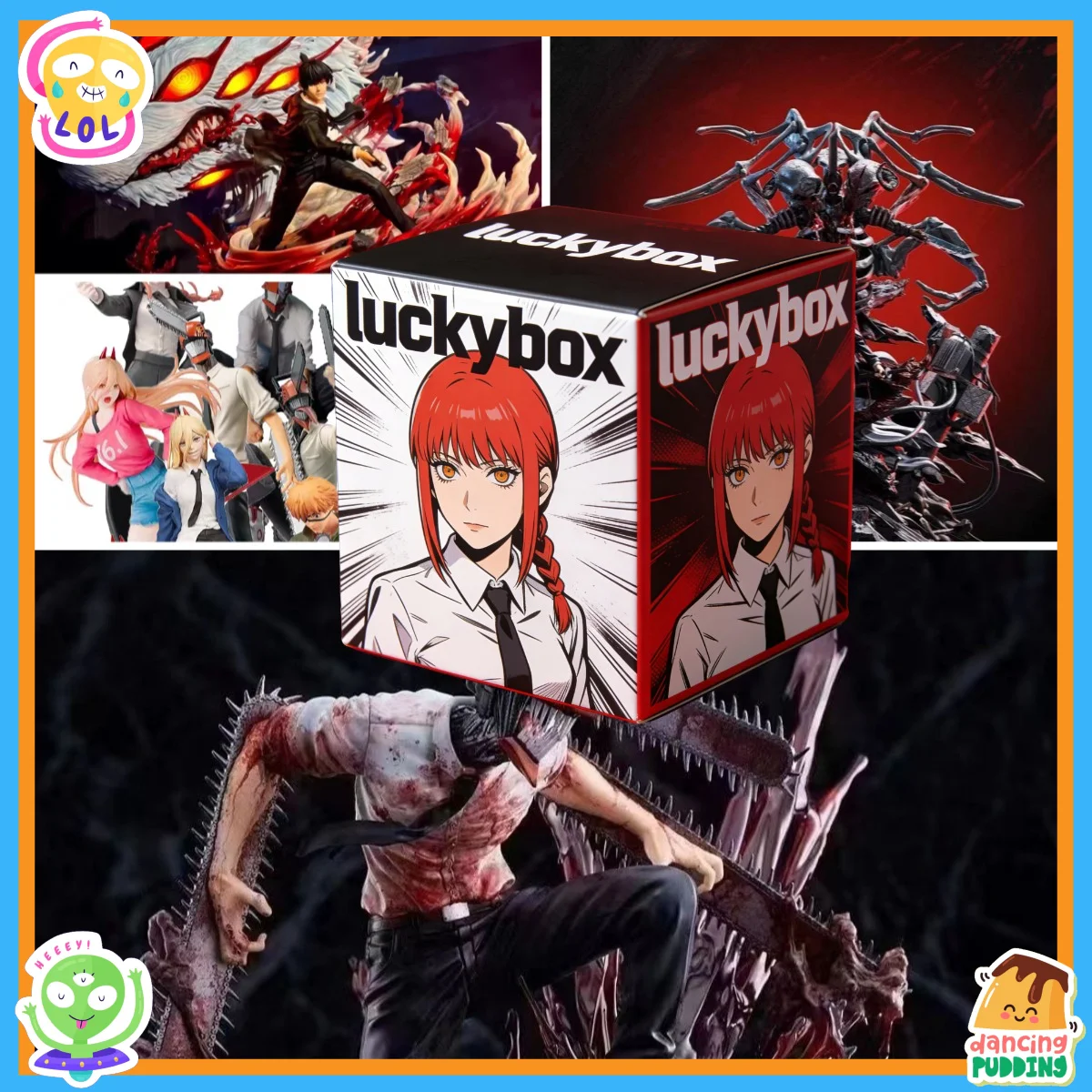 

Chainsaw Man Mystery Character Figure Blind Box – Collectible Anime Gift with Popular Chainsaw Man Characters