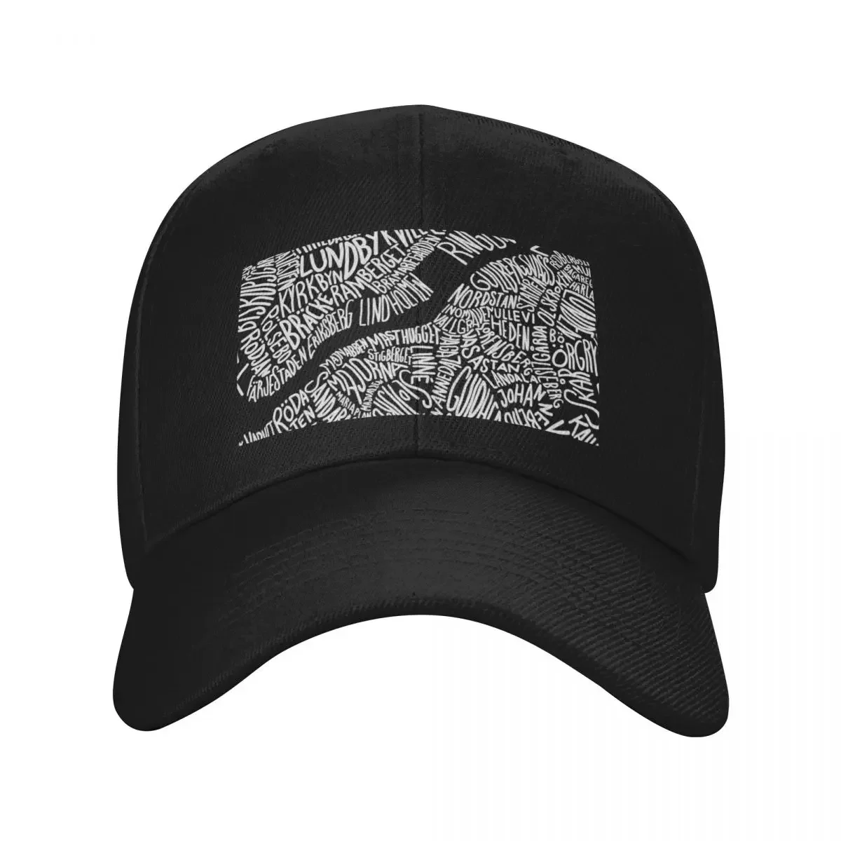 

Typographic Map of Gothenburg (Black) Baseball Cap men's big size hat Luxury Hat Women's Hats 2025 Men's