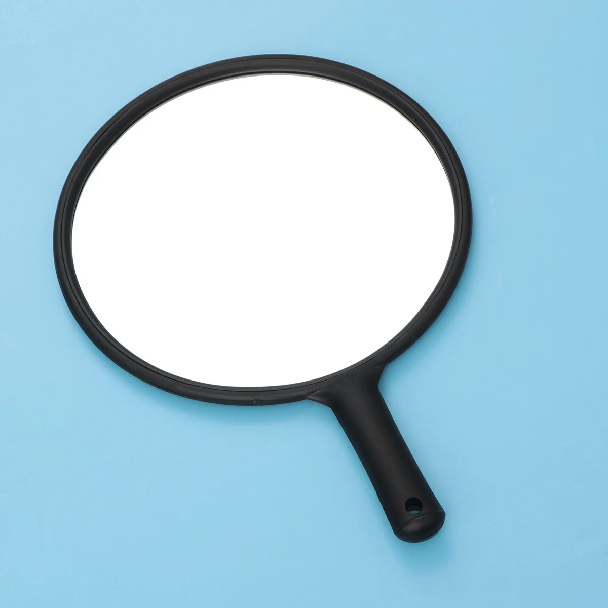 

1Pcs Portable Handheld Makeup Mirror Black Round Single Side Compact Mirror Clear Glass Gift for Women Girls