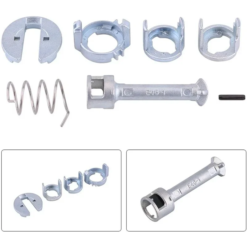 

For BMW E46 3 Series Door Lock Repair Kit OEM Fit Cylinder Replacement for 323i 325i 328i 1998-2006 M3 Included 51218244049