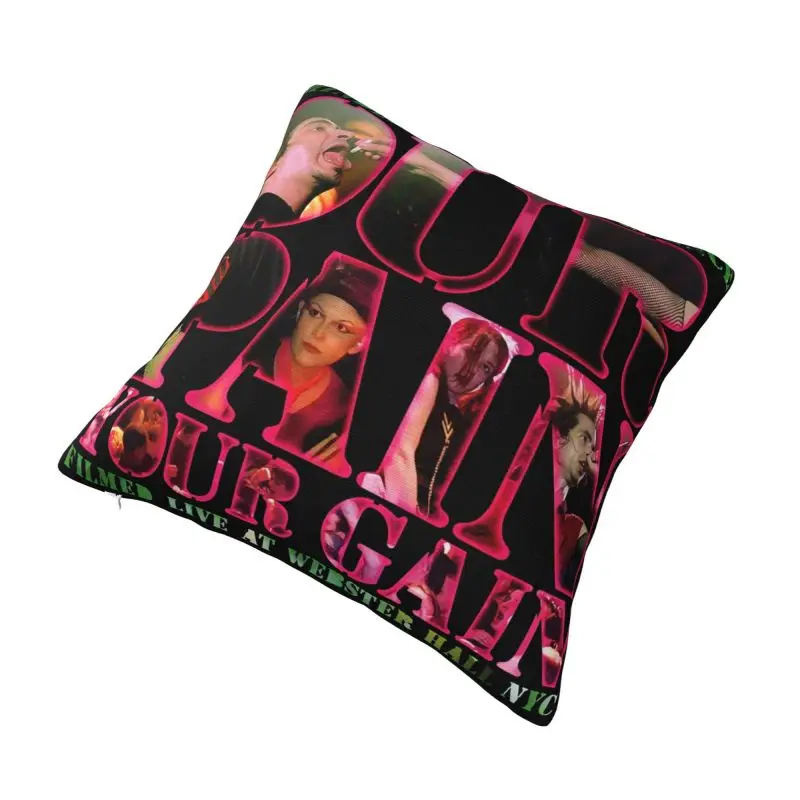 Custom Msi Hip Hop Punk Rock Self Indulgence Our Pain Your Gain Pillowcase Electro Cushions Cover for Sofa Square Pillowcase