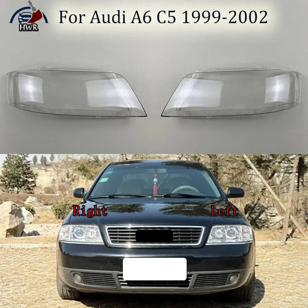 

Front Headlamp Cover Transparent Mask Lamp Shade Headlight Shell Lens Auto Replacement Parts For Audi A6 C5 1999 2000 2001 2002