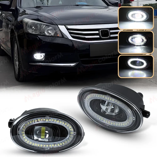 Imagen 2 del producto 2 uds LED faros antiniebla para Honda Accord 2008 2009 2010 2011 2012 2013 para Civic 2009-2015 para JAZZ FIT 2012-2014 accesorios de coche 12V