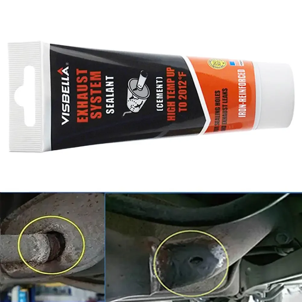 75g/150g High Temperature Sealant Car Exhaust Pipe Tail Pipe Muffler Auto Repair Tool Paste Glue Car Metal Paste