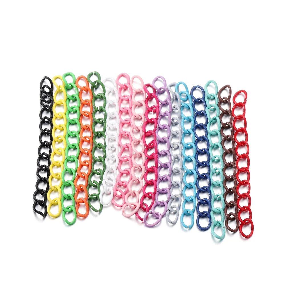 30-100 teile/los 5 cm bunte Halskette Verlängerung kette Bulk Armband verlängerte Kette Schwanz Extender für DIY Schmuck herstellung Lieferungen