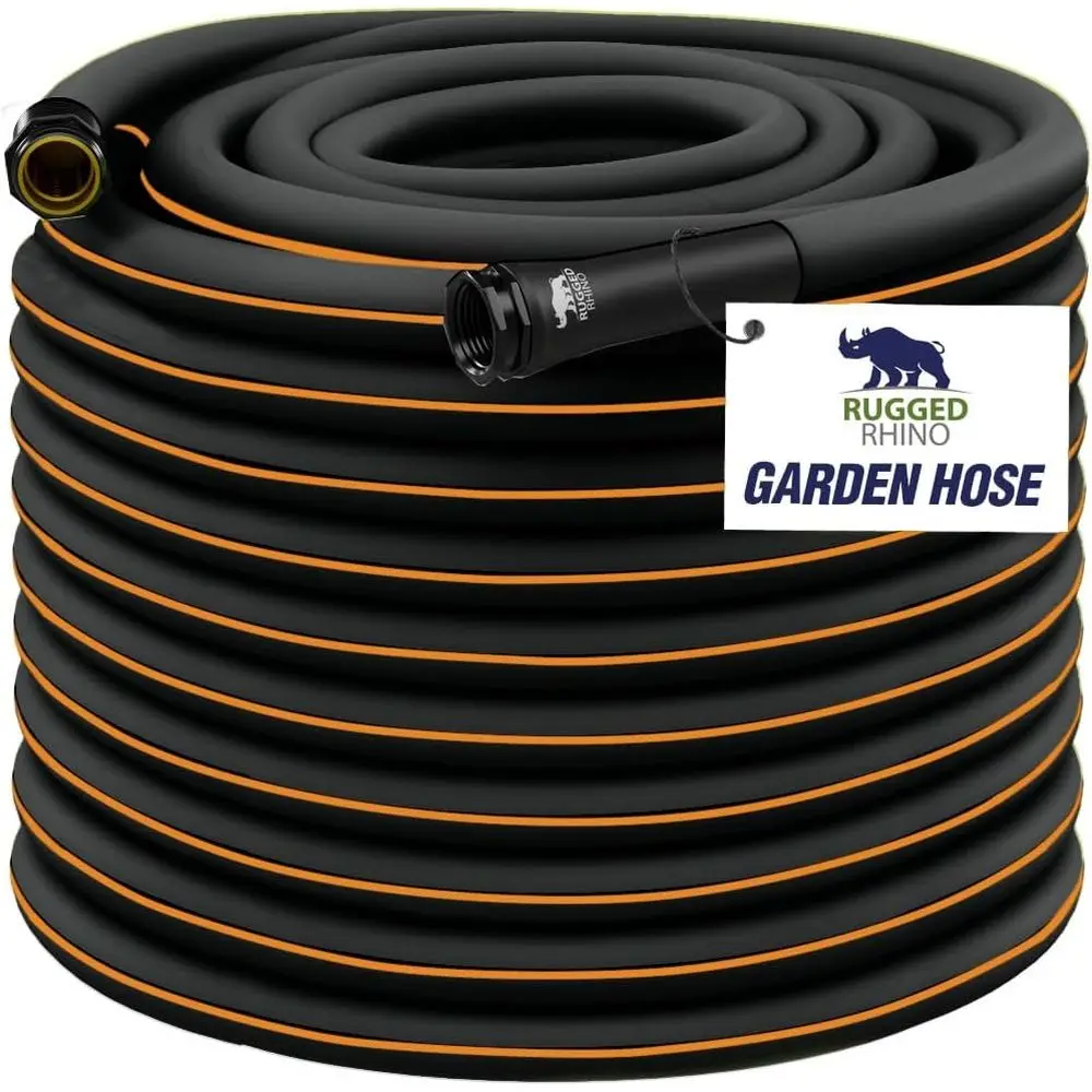 

Rugged 100ft x 5/8in Garden Hose - Anti-Kink, Leak-Proof, 4-Layer Reinforced, 500 PSI, All-Weather for Outdoor Use