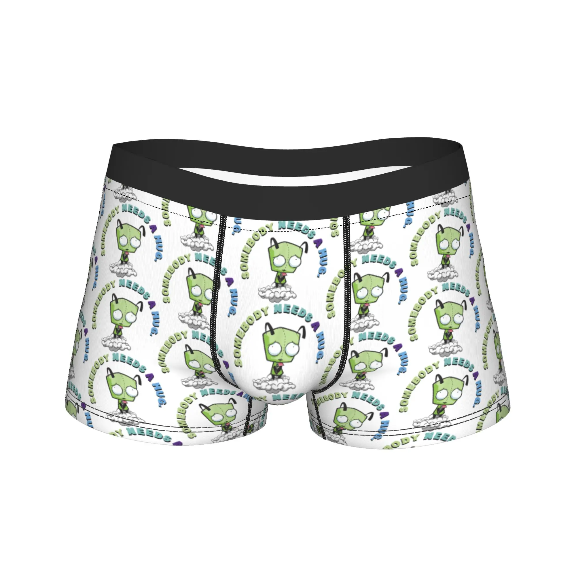 

Invader Zim Gir Somebody Needs A Hug Sad Men's Underwear Boxer Briefs Shorts Panties Breathable Underpants for Homme Plus Size