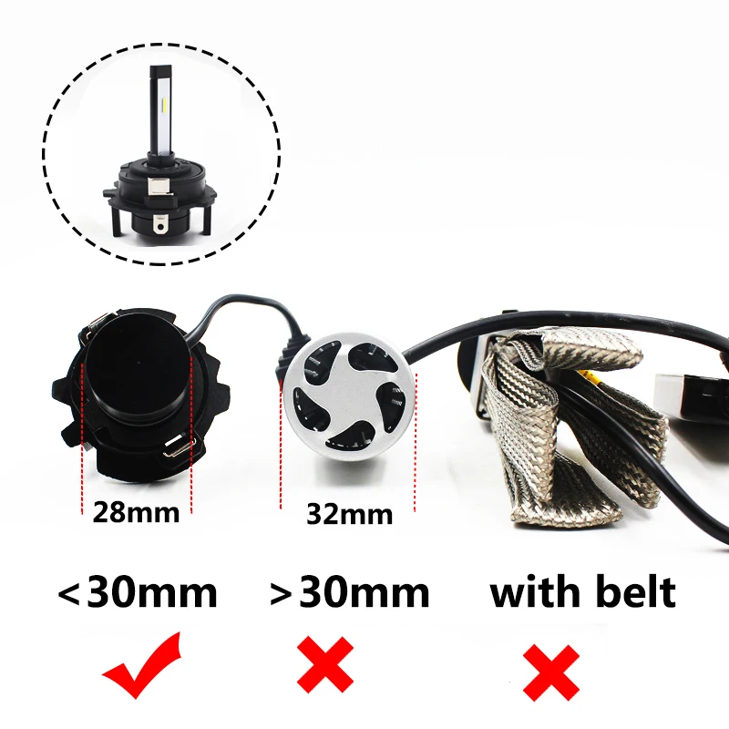 FSYLX LED H7 adapter led holder base forVW GOLF 5 H7 socket Car LED Headlight Bulbs retainer lamp Adapters lamp holder adapters