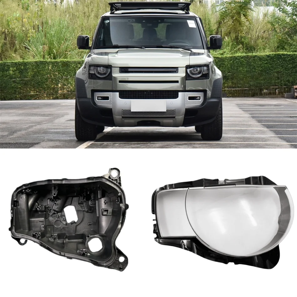 

For Land Rover Defender 2020 2021 2022 Car Gadgets Base Head Lamp Shell Light Holder Lights Shell