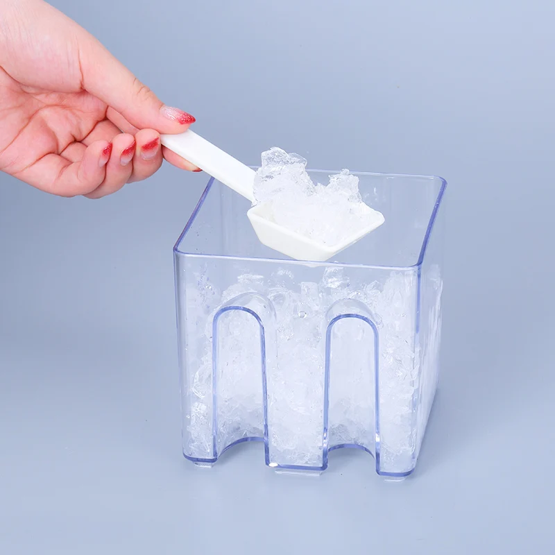 Manual crushed ice granular ice crusher hand crushed ice shaver bar smoothie