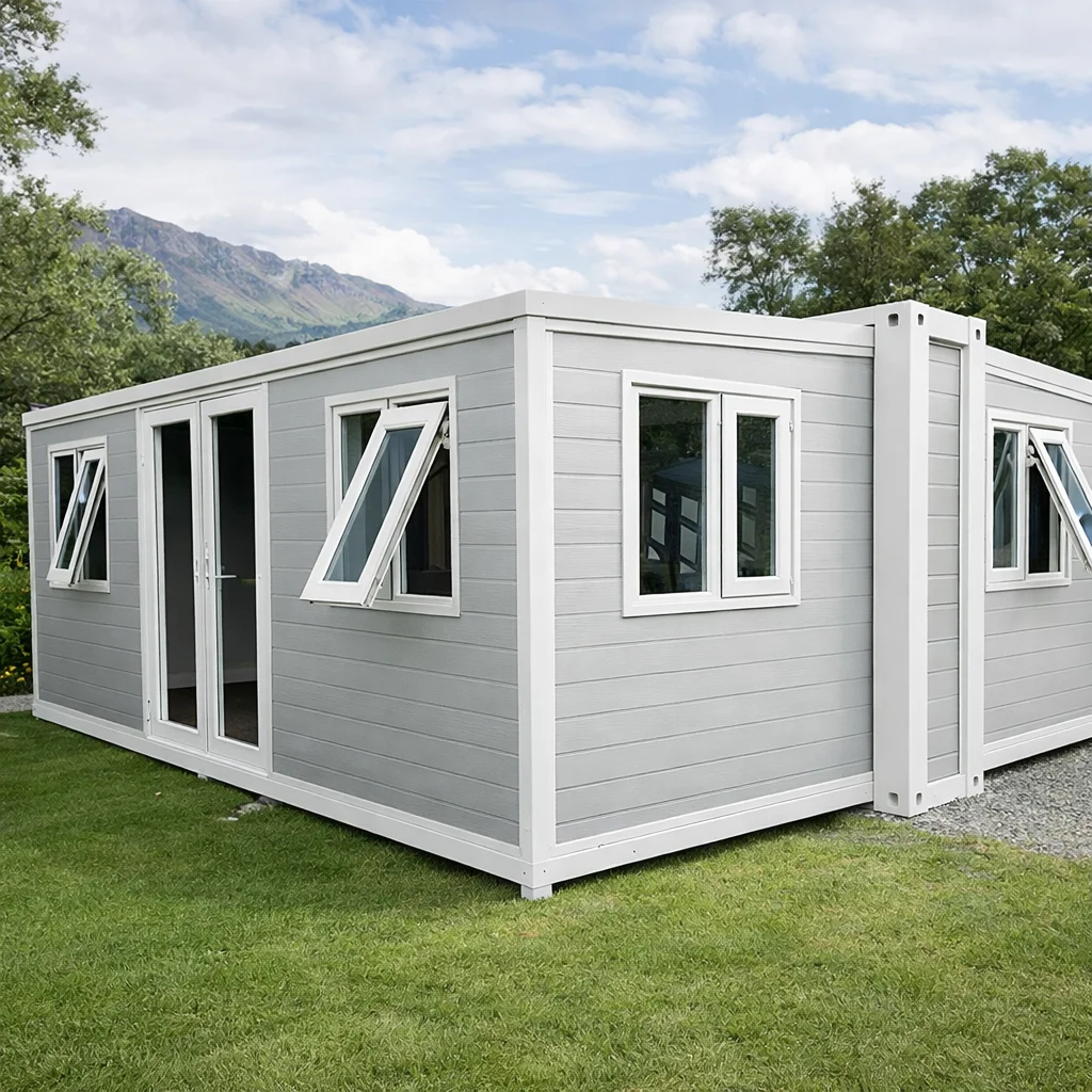 Backyard Guest House Modular House with 2 Bedroom Bathroom Kitchen for Tiny Home Living Portable Cabin Granny Flat