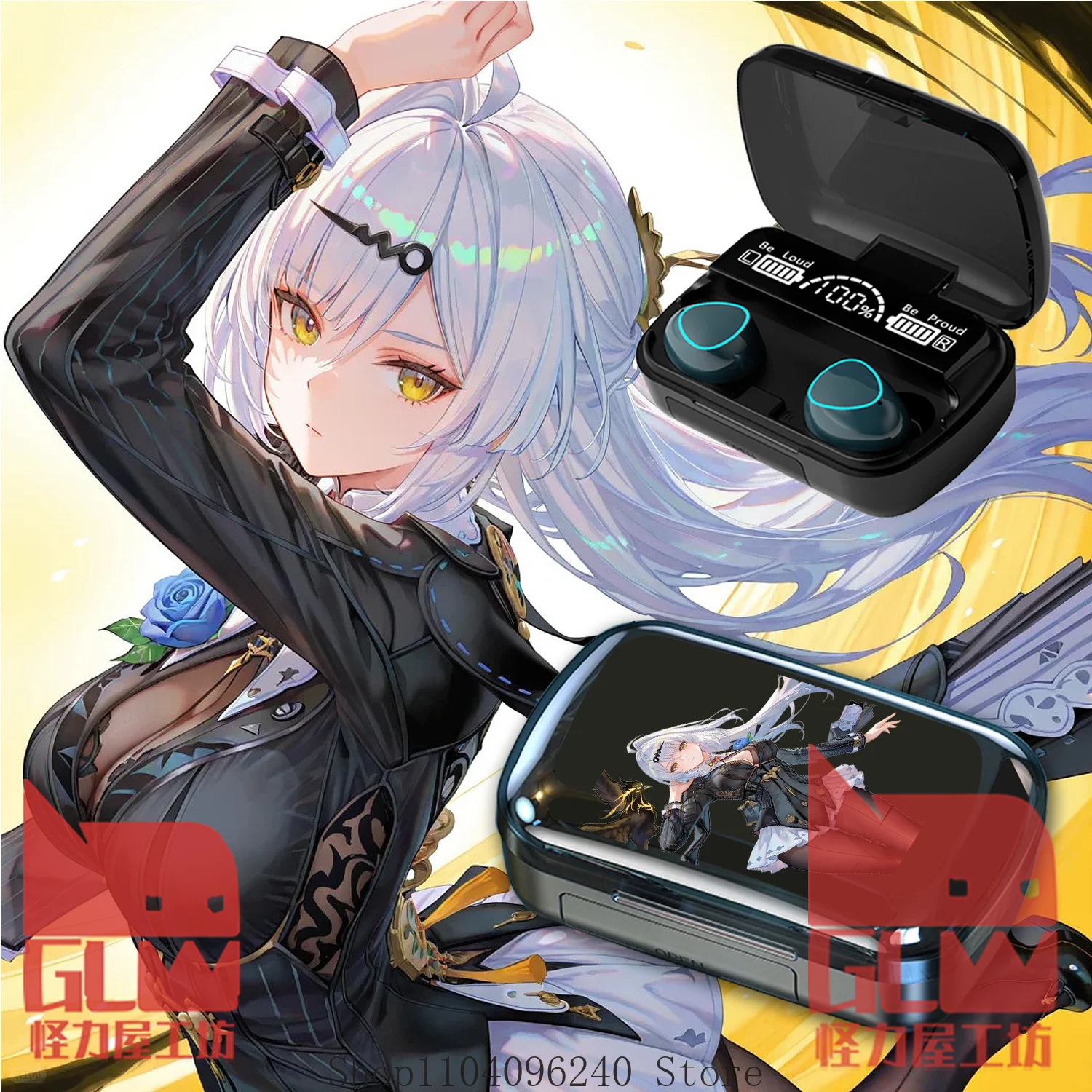 

Zenless Zone Zero ZZZ Yixuan Аниме Косплей Беспроводные наушники Игровая гарнитура Наушники Bluetooth Беспроводная Bluetooth-гарнитура