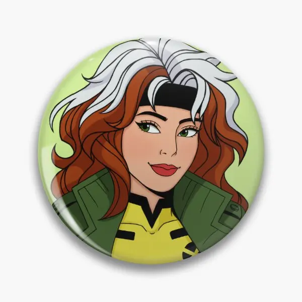 Rogue X Men 97 Soft Button Pin Brooch Cute Jewelry Cartoon Hat Metal Fashion Gift Collar Creative Funny Badge Lapel Pin Women