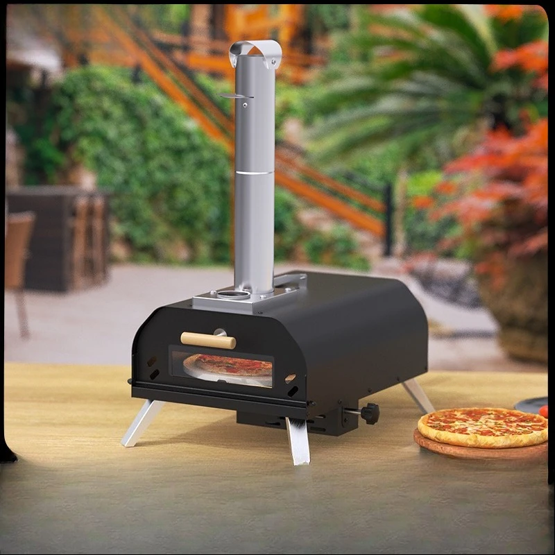 Amazon Portable Rotary n With Pizza Stone Wood Pellets  Folding Outdoor
